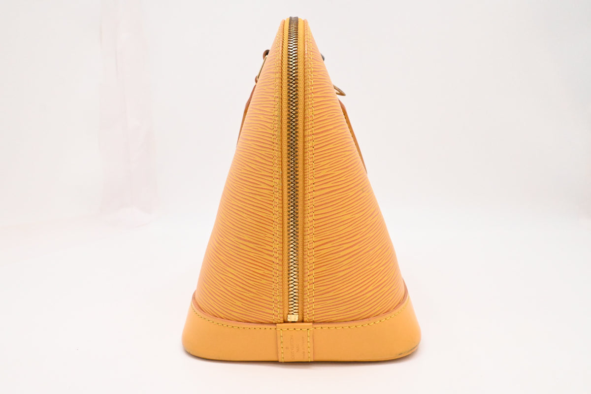 Louis Vuitton Alma in Yellow Epi Leather