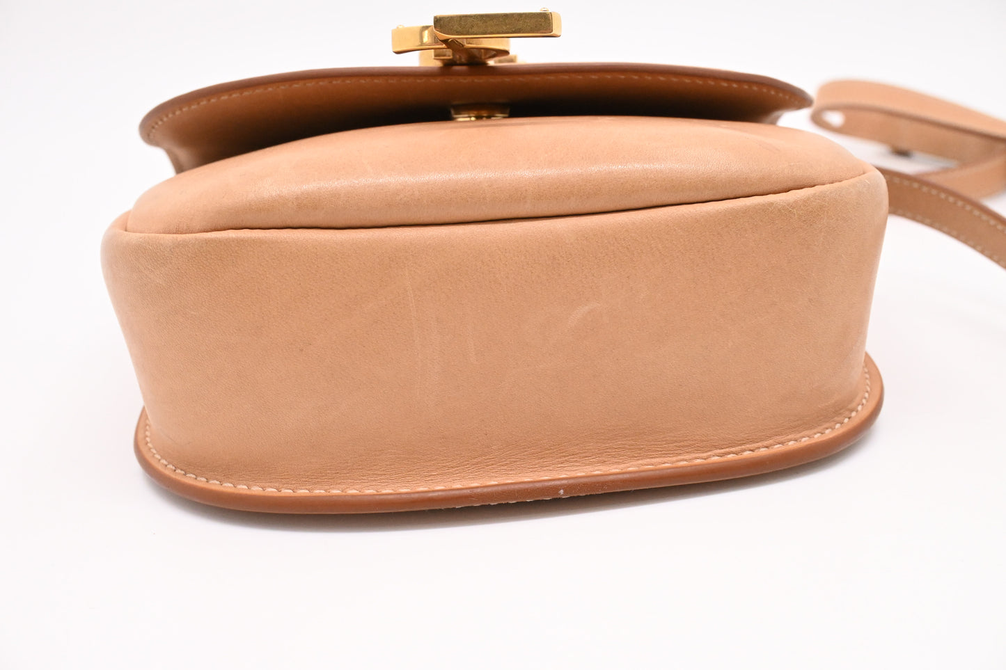 YSL Saint Laurent Kaia Crossbody Bag in Beige Leather and Canvas