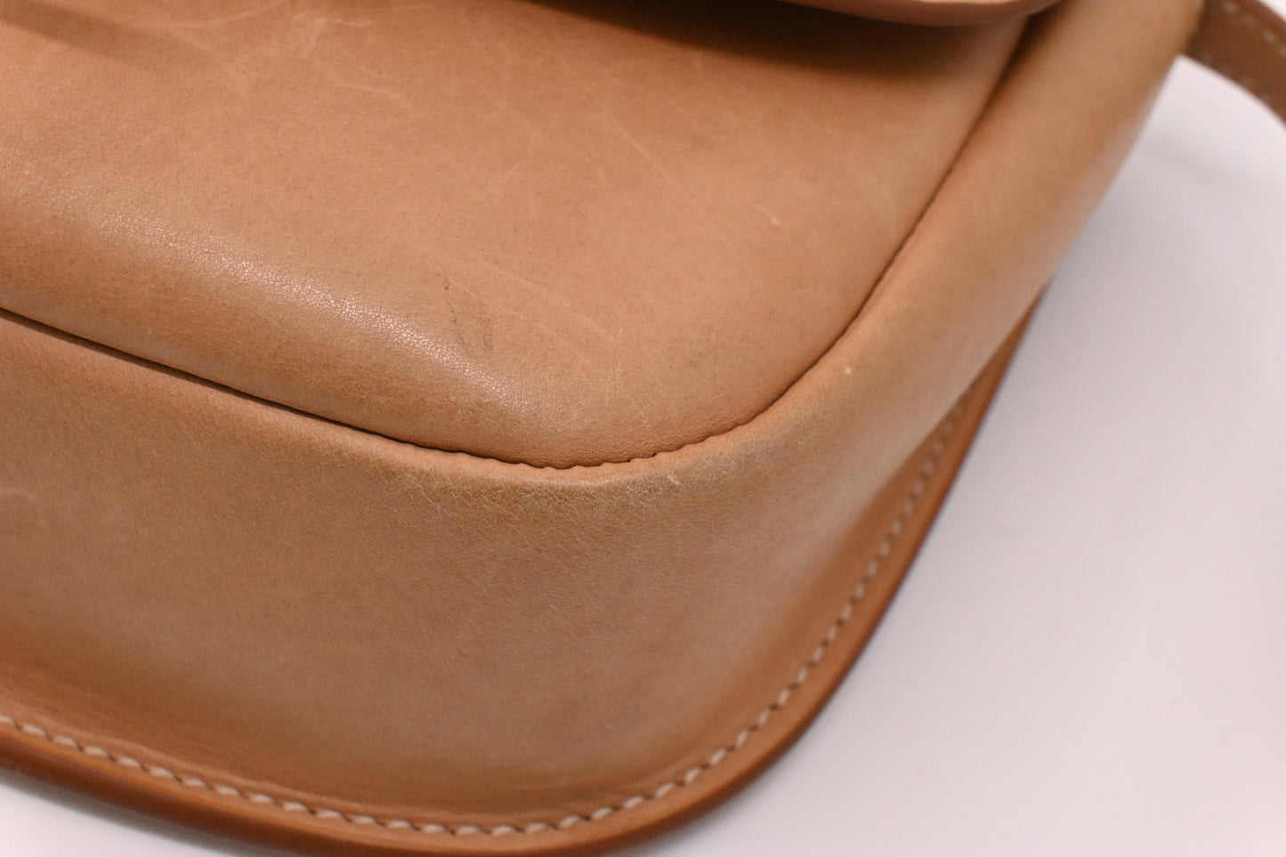 YSL Saint Laurent Kaia Crossbody Bag in Beige Leather and Canvas