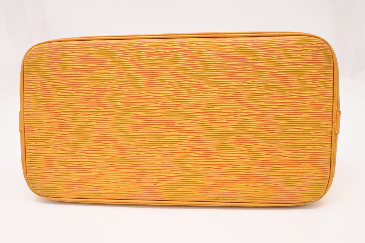 Louis Vuitton Alma in Yellow Epi Leather