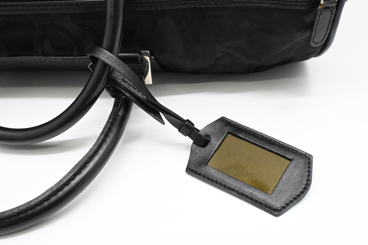 Ferragamo Duffle Bag in Black Canvas