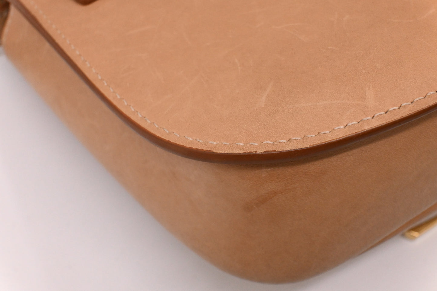 YSL Saint Laurent Kaia Crossbody Bag in Beige Leather and Canvas