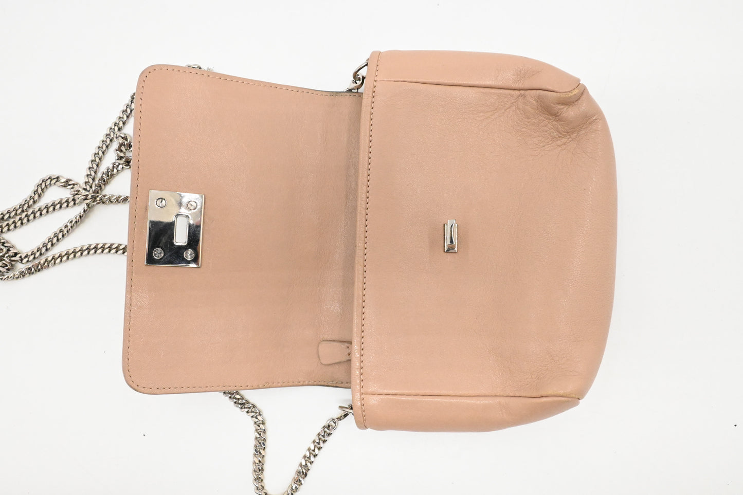 Jimmy Choo Shoulder Bag in Beige Leather