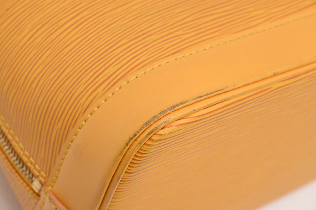 Louis Vuitton Alma in Yellow Epi Leather