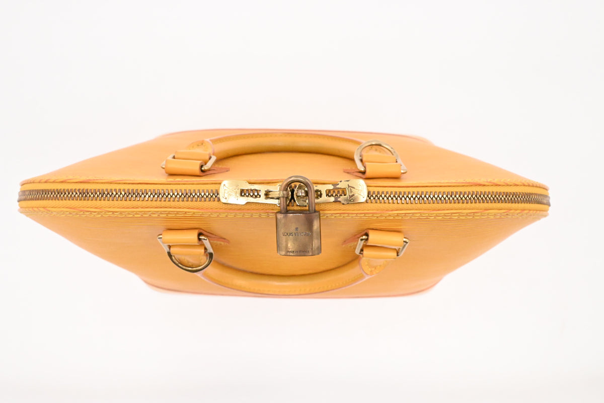 Louis Vuitton Alma in Yellow Epi Leather