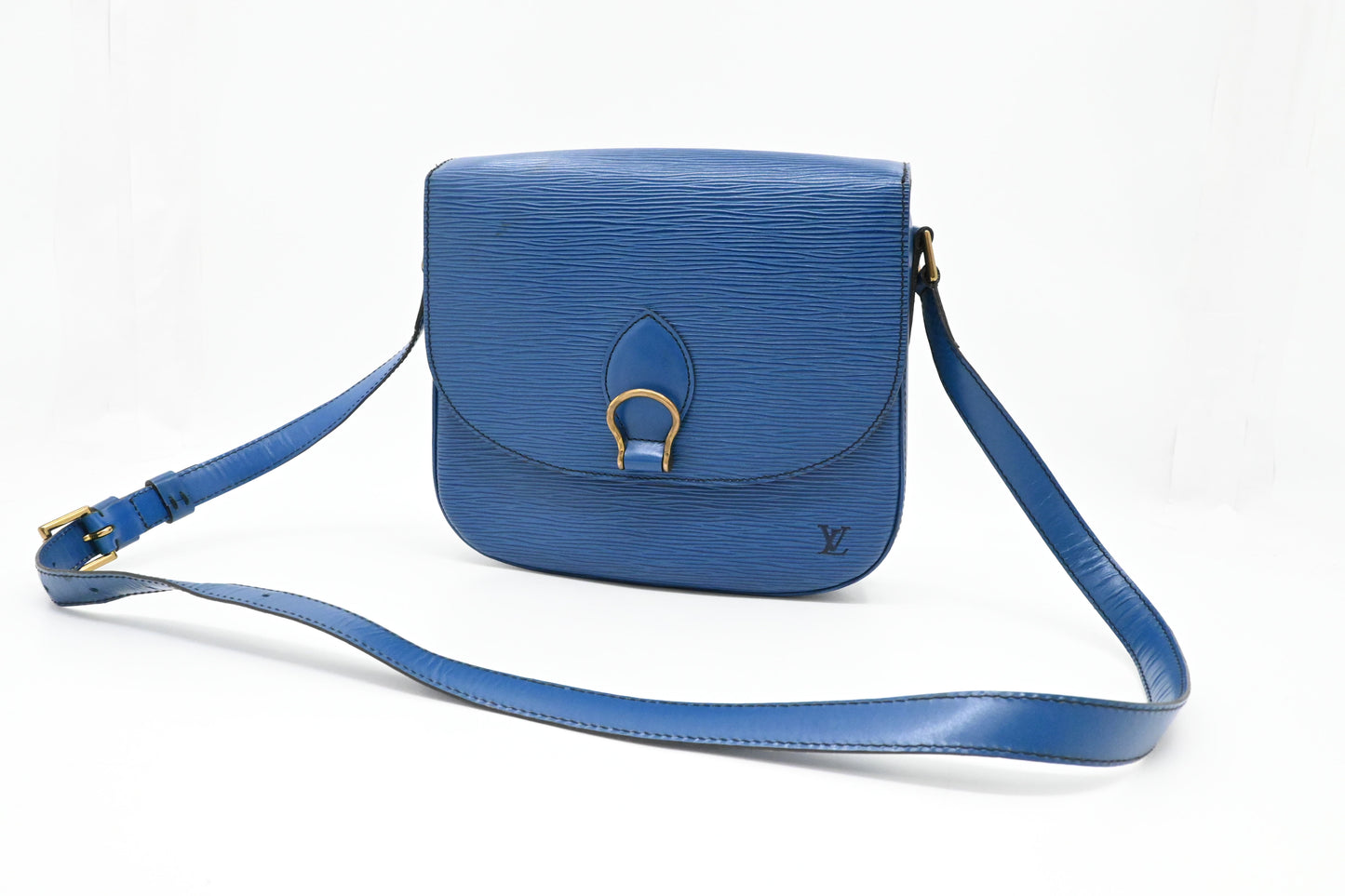 Louis Vuitton Saint Cloud in Blue Epi Leather