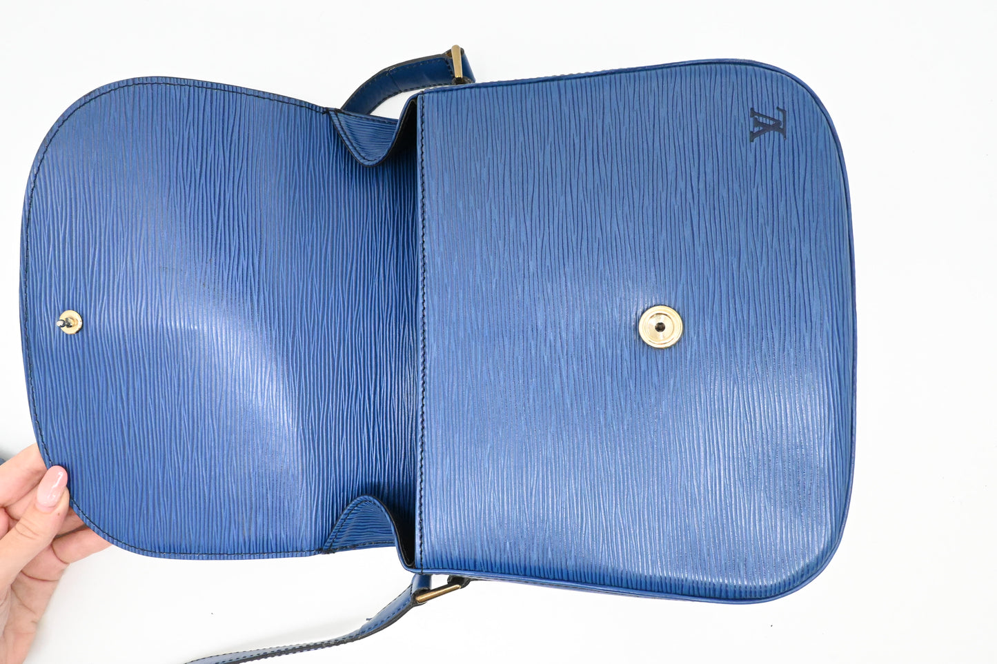Louis Vuitton Saint Cloud in Blue Epi Leather