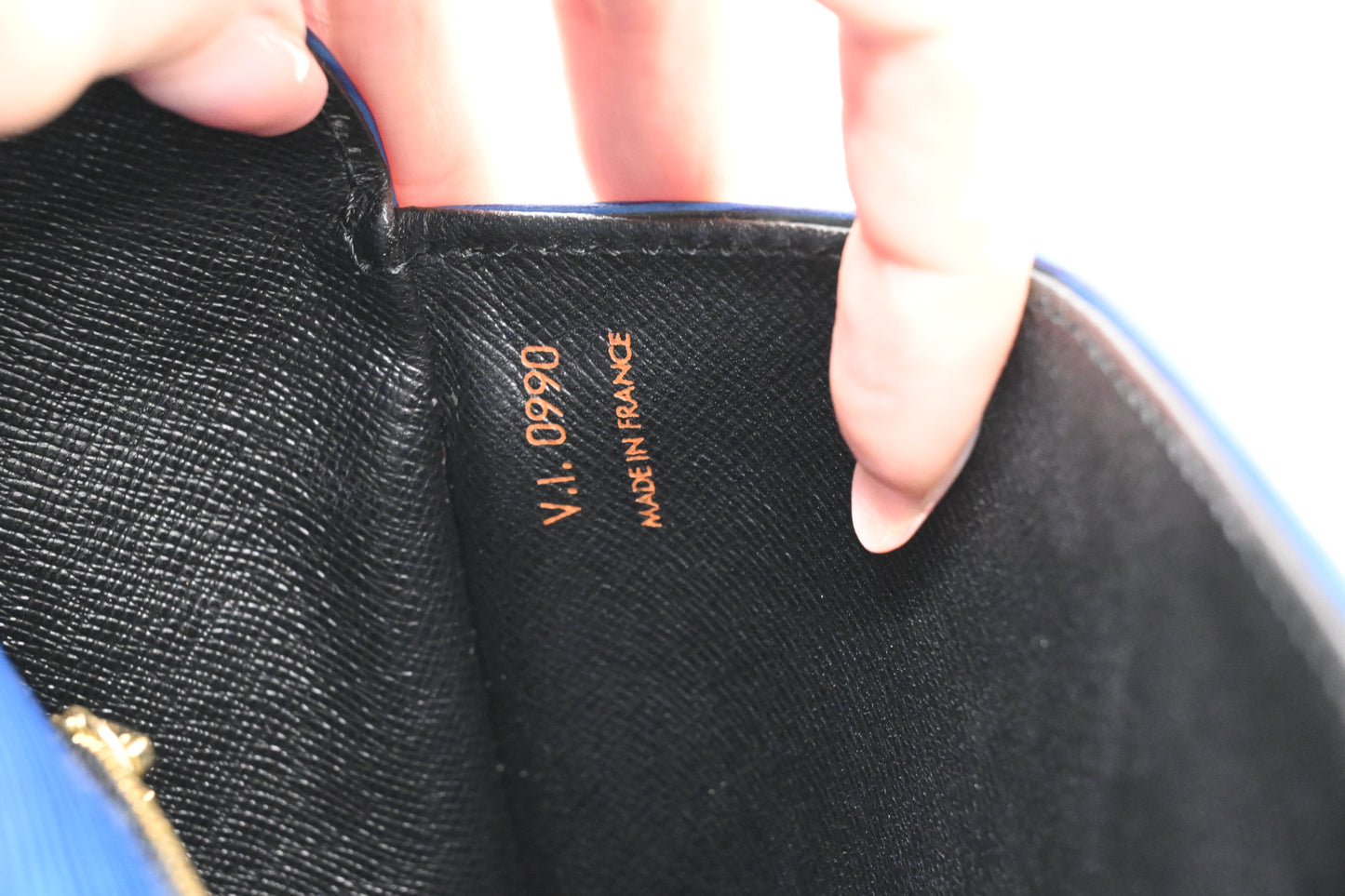 Louis Vuitton Saint Cloud in Blue Epi Leather