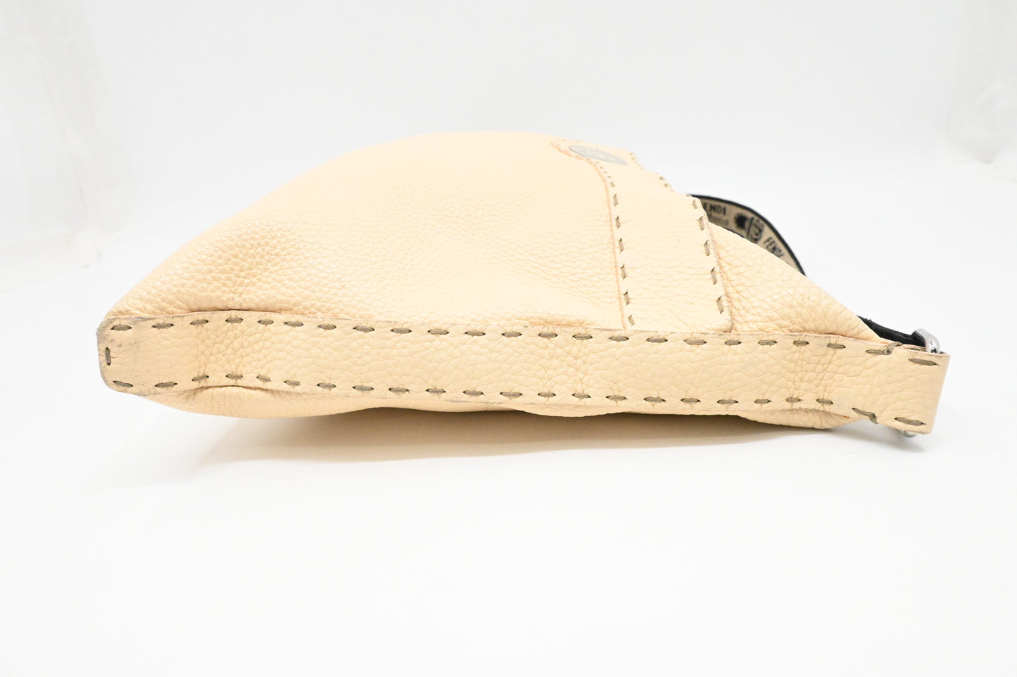 Fendi Selleria Crossbody in Cream Leather