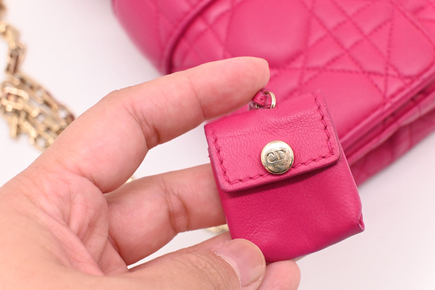 Dior Miss Dior Promenade in Pink Cannage Leather