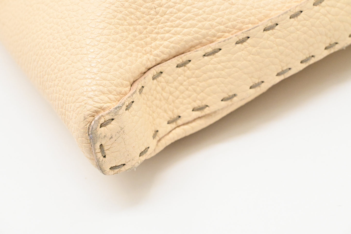 Fendi Selleria Crossbody in Cream Leather