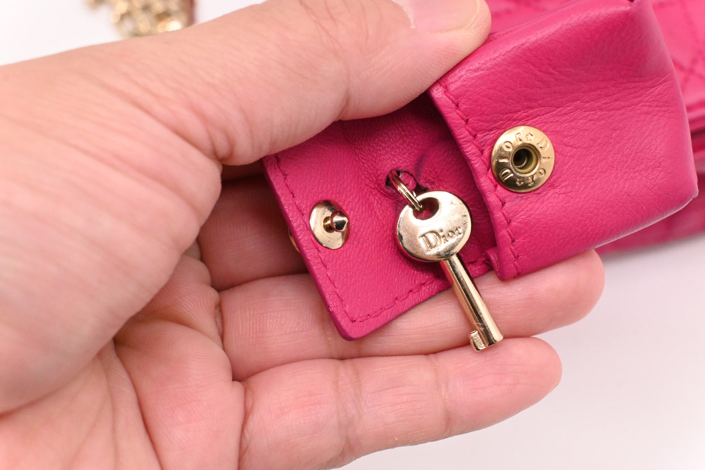 Dior Miss Dior Promenade in Pink Cannage Leather