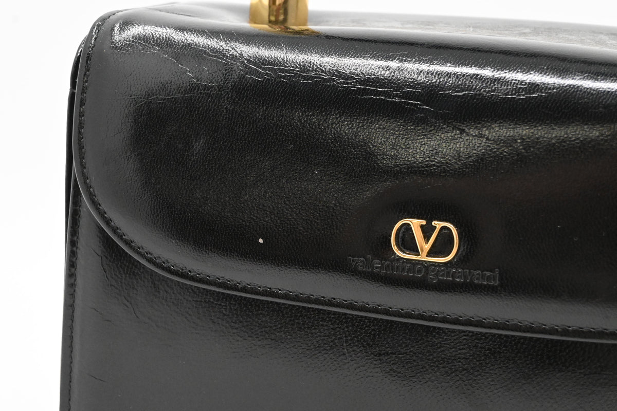 Valentino Vanity in Black Leather