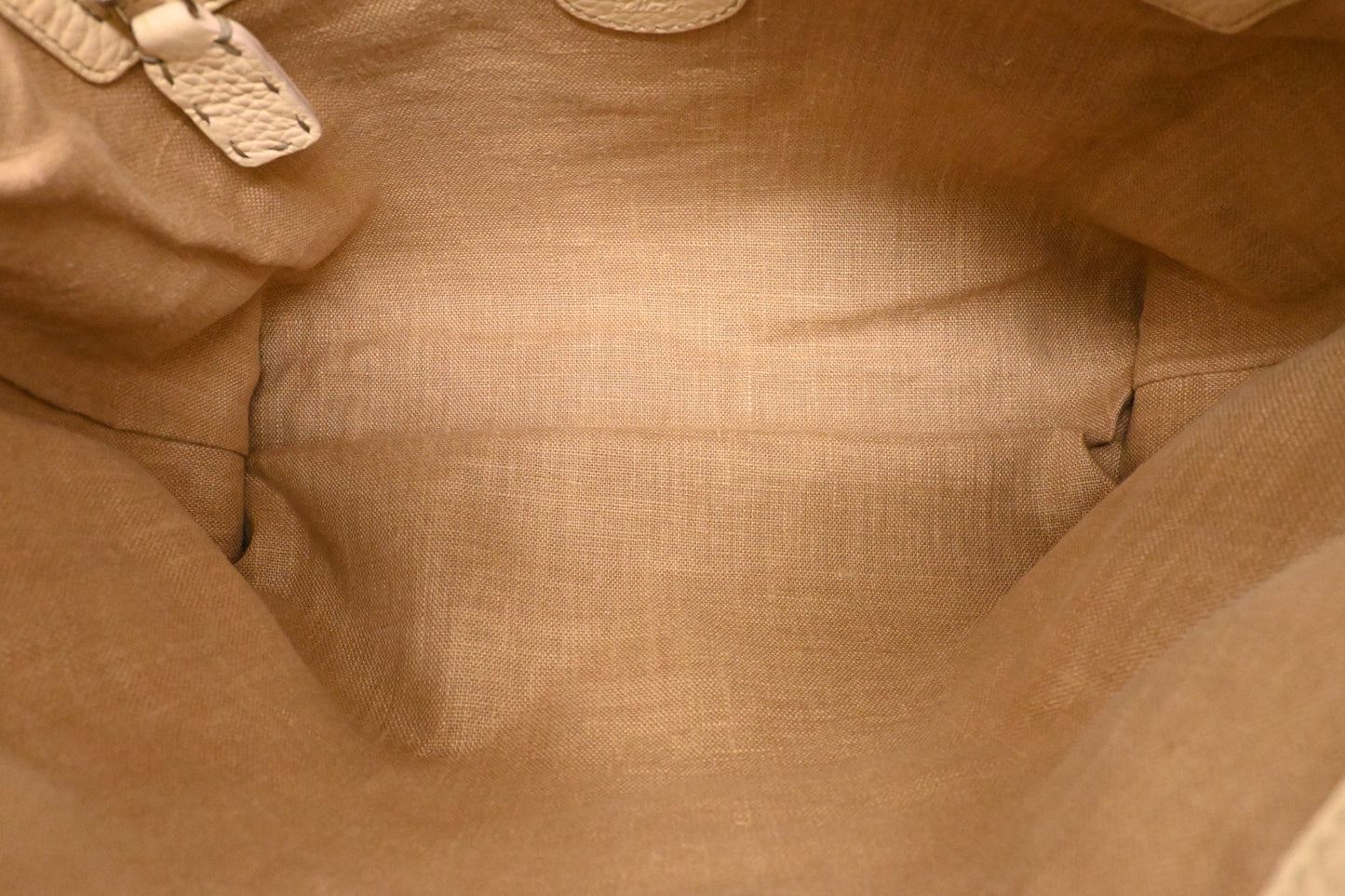 Fendi Selleria Crossbody in Cream Leather