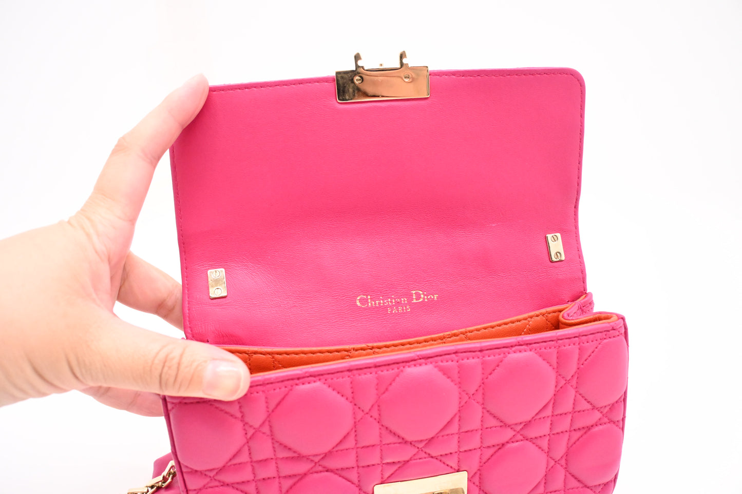Dior Miss Dior Promenade in Pink Cannage Leather