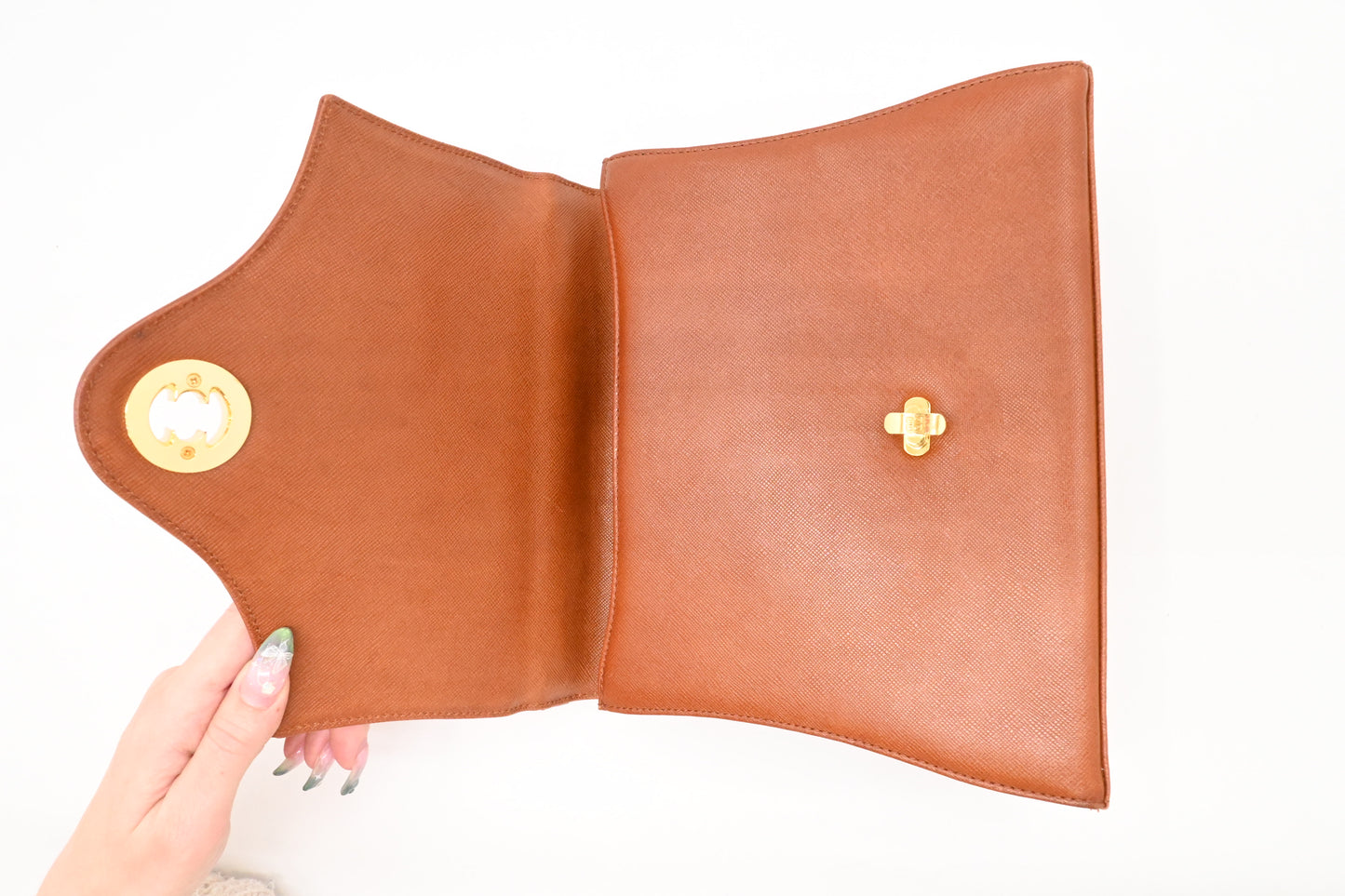 Givenchy Top Handle Bag in Brown Leather