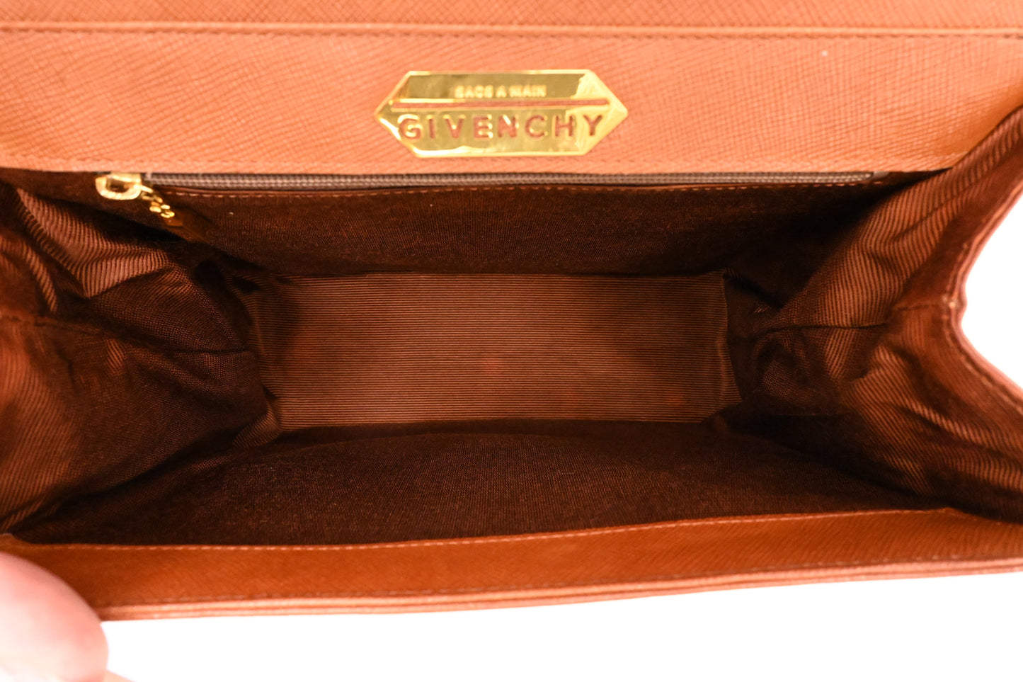 Givenchy Top Handle Bag in Brown Leather