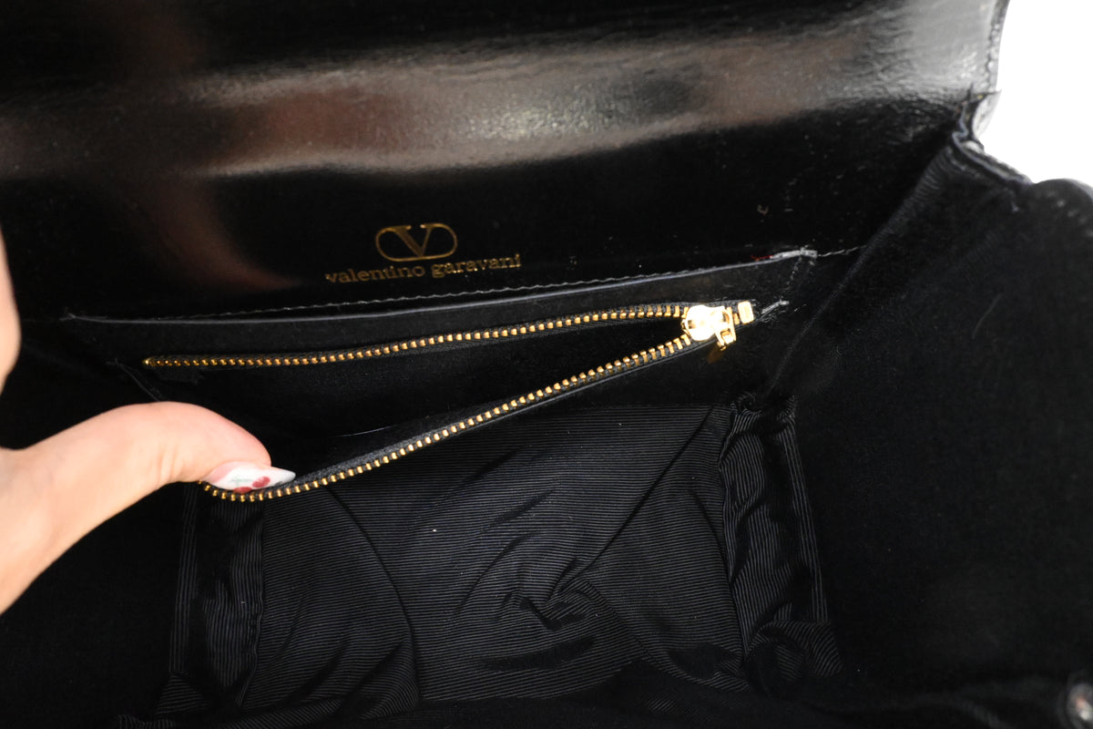 Valentino Vanity in Black Leather