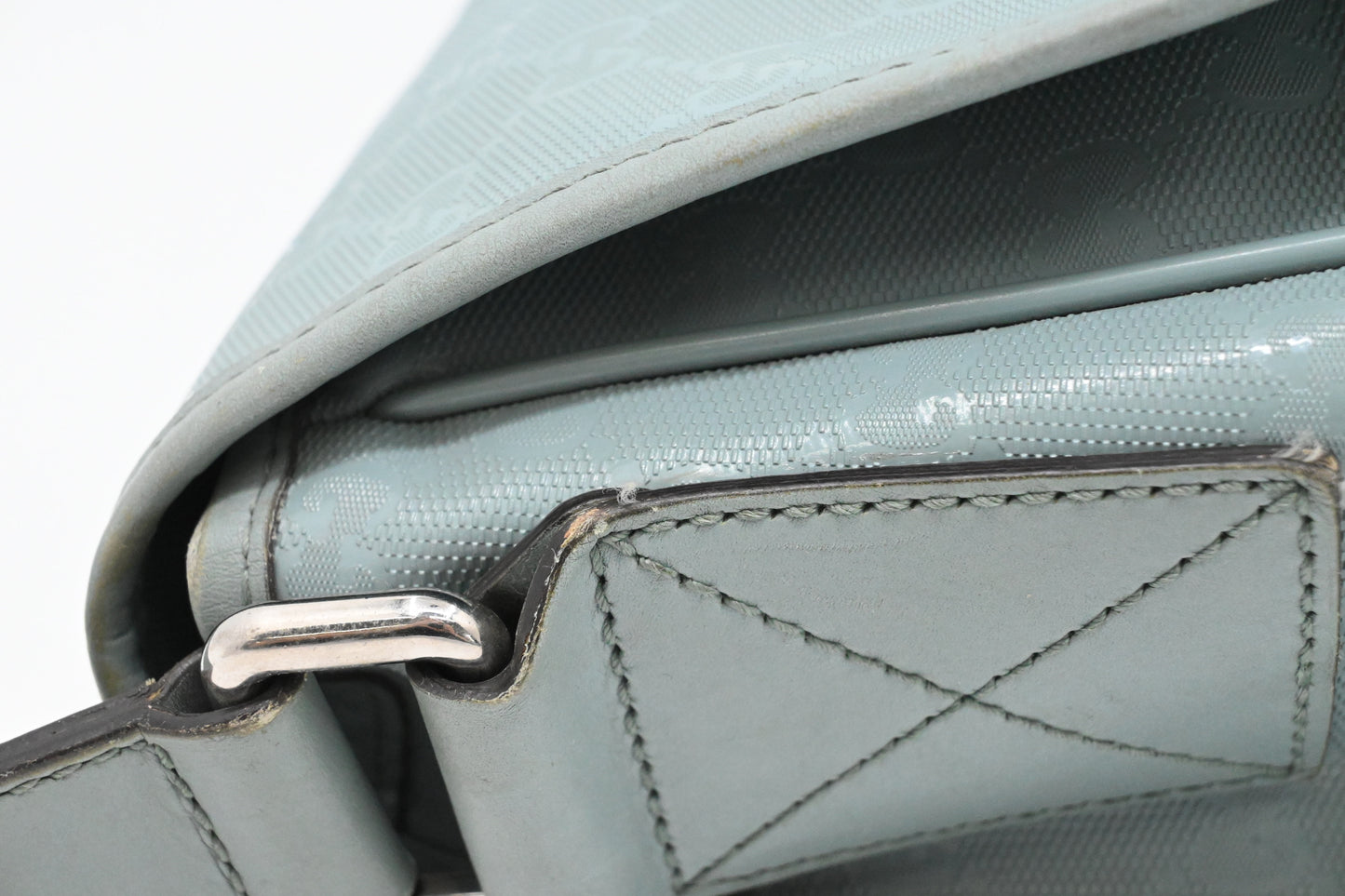 Gucci Small Messenger Bag in Blue Imprime Canvas