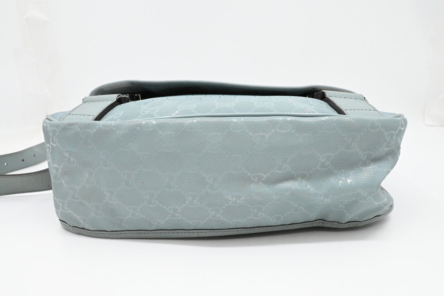 Gucci Small Messenger Bag in Blue Imprime Canvas