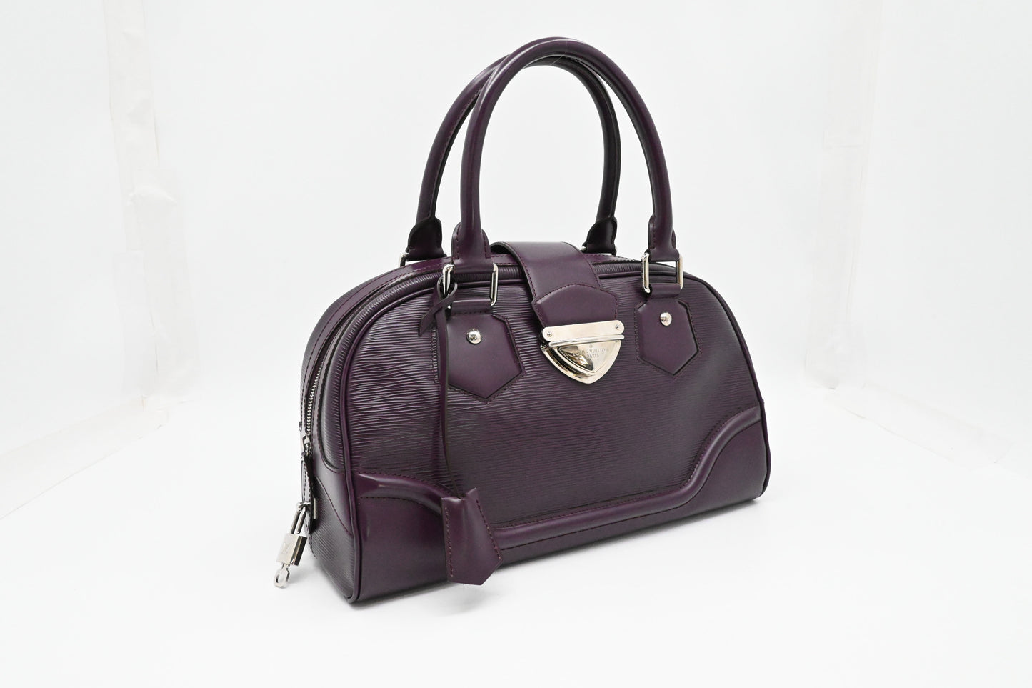 Louis Vuitton Bowling Montaigne GM in Purple Epi Leather