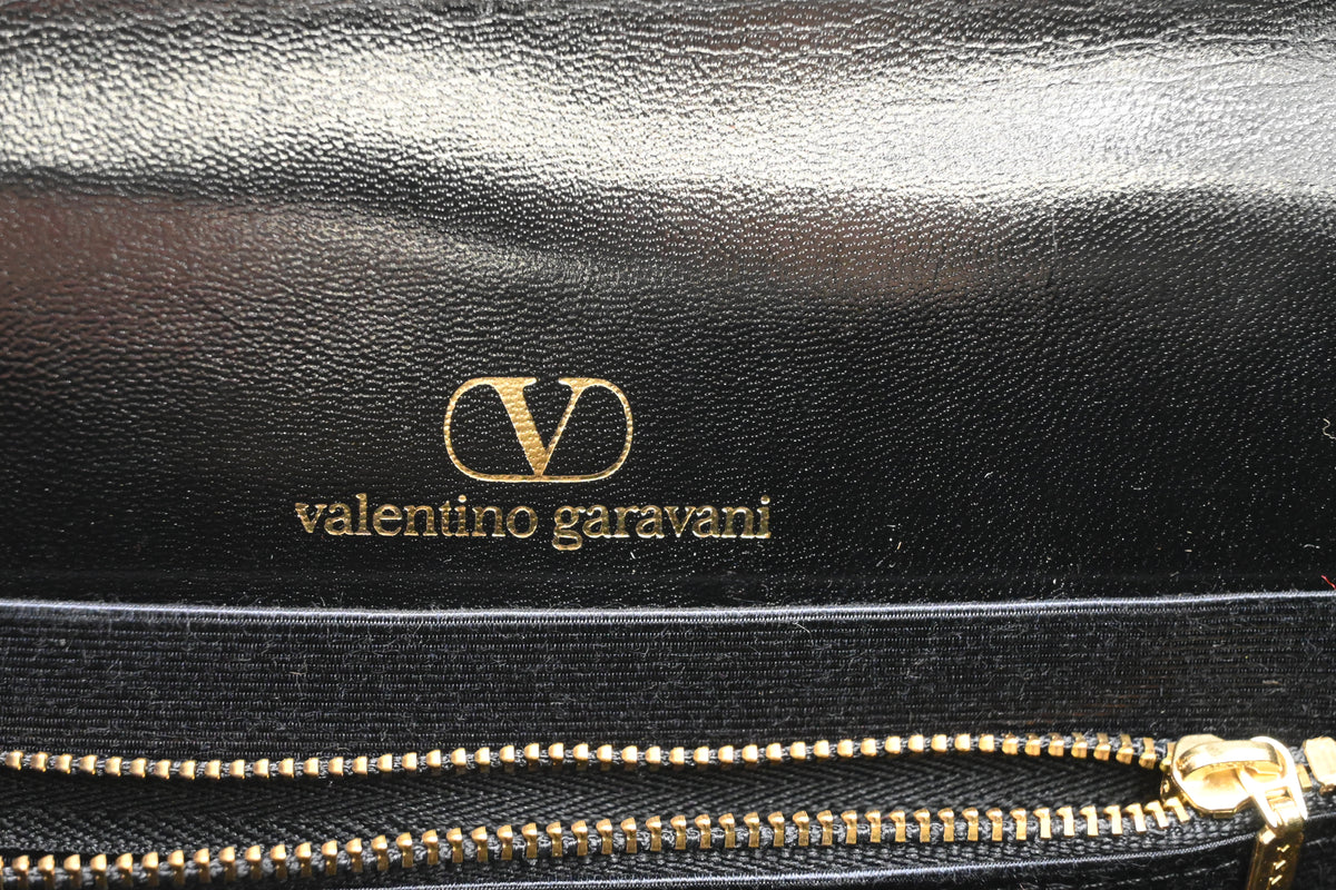 Valentino Vanity in Black Leather