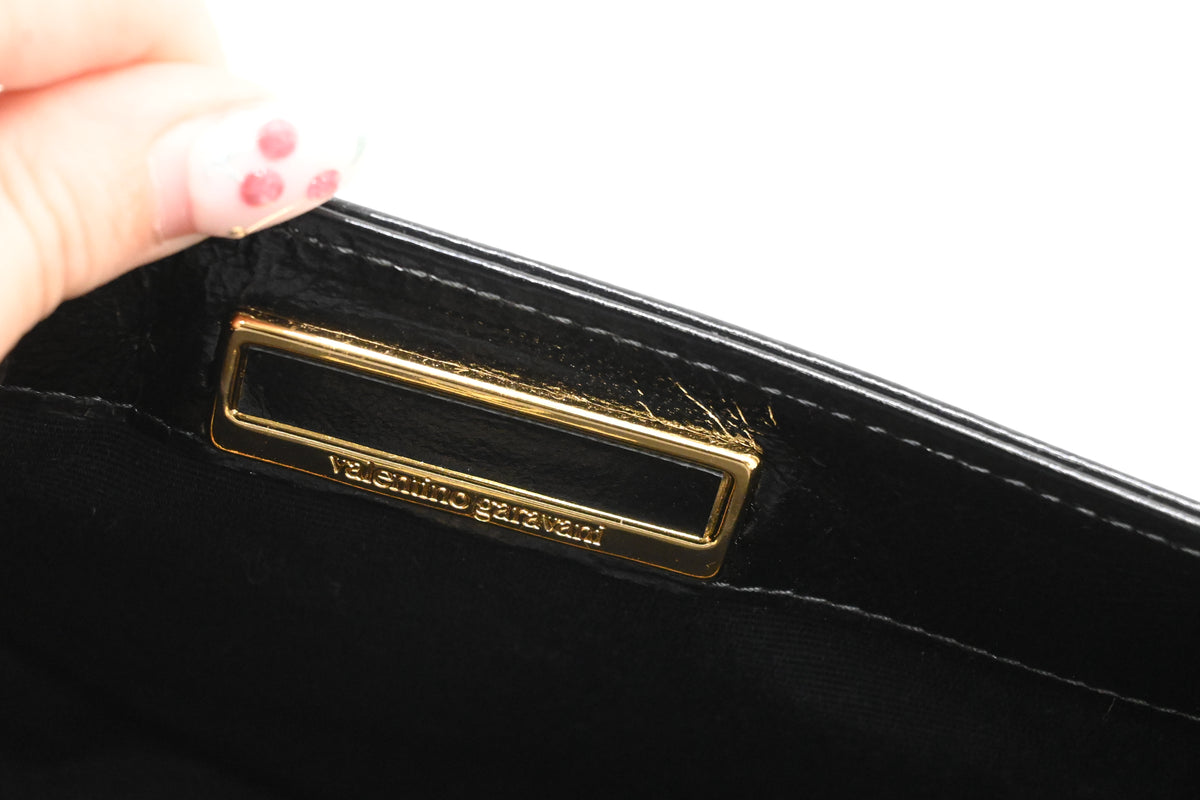 Valentino Vanity in Black Leather