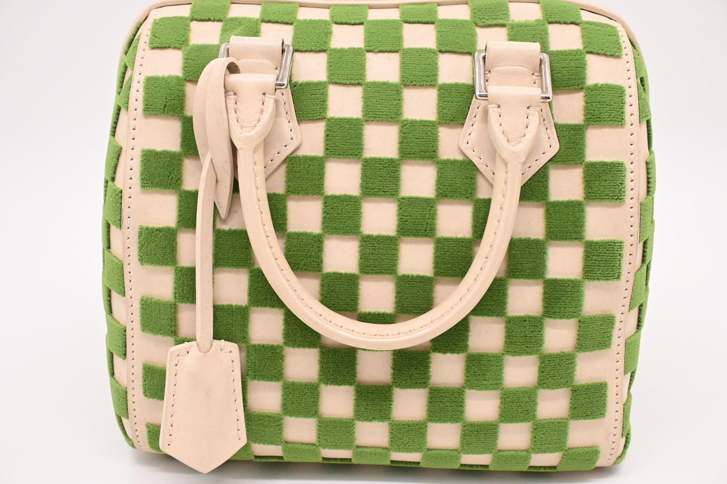 Louis Vuitton Speedy Cube in Green and Beige Damier Cubic Leather