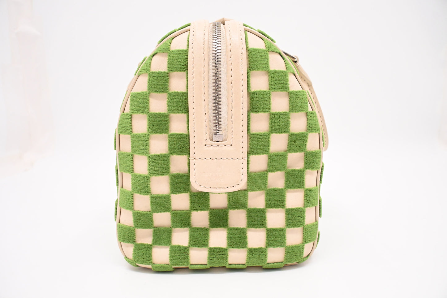 Louis Vuitton Speedy Cube in Green and Beige Damier Cubic Leather