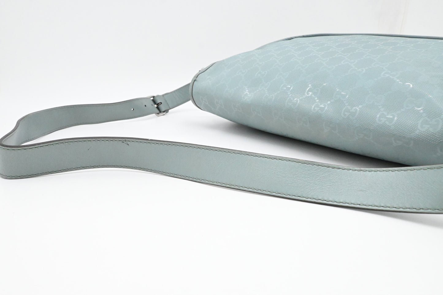 Gucci Small Messenger Bag in Blue Imprime Canvas