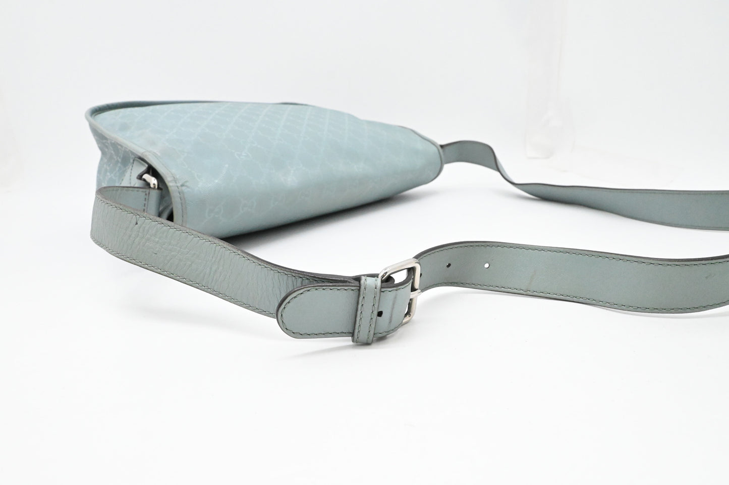 Gucci Small Messenger Bag in Blue Imprime Canvas