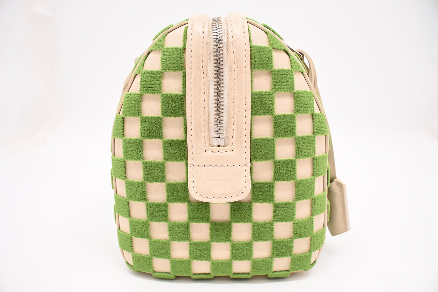 Louis Vuitton Speedy Cube in Green and Beige Damier Cubic Leather