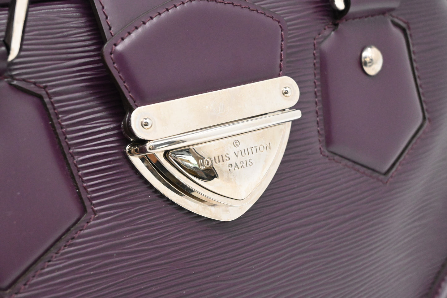 Louis Vuitton Bowling Montaigne GM in Purple Epi Leather