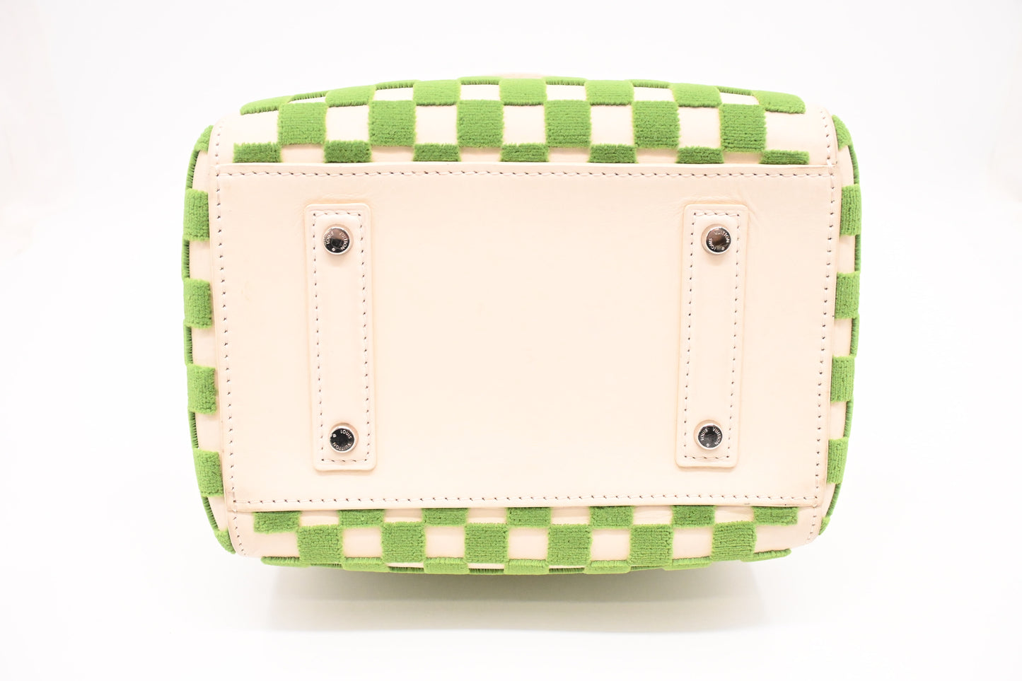 Louis Vuitton Speedy Cube in Green and Beige Damier Cubic Leather