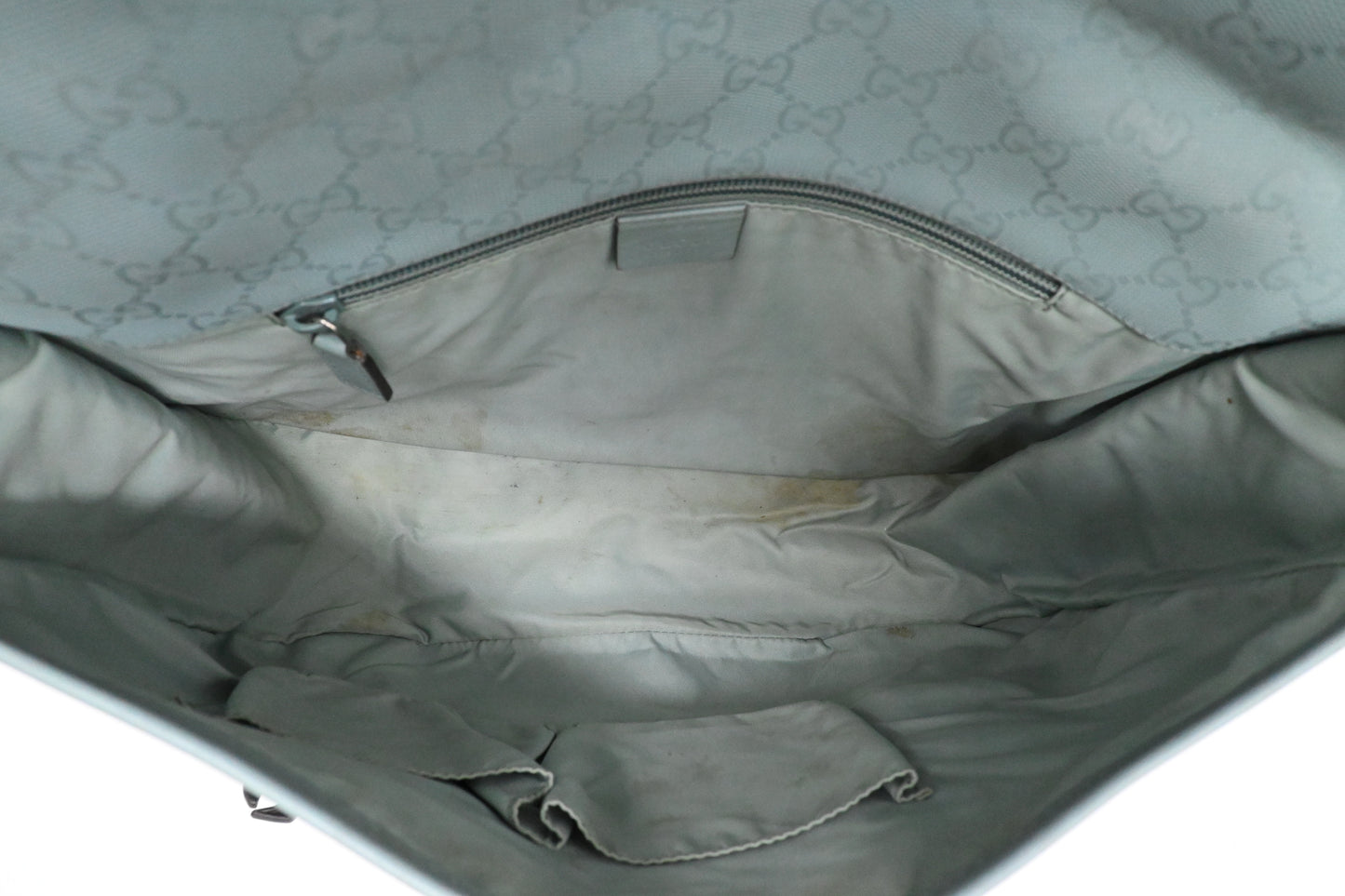 Gucci Small Messenger Bag in Blue Imprime Canvas