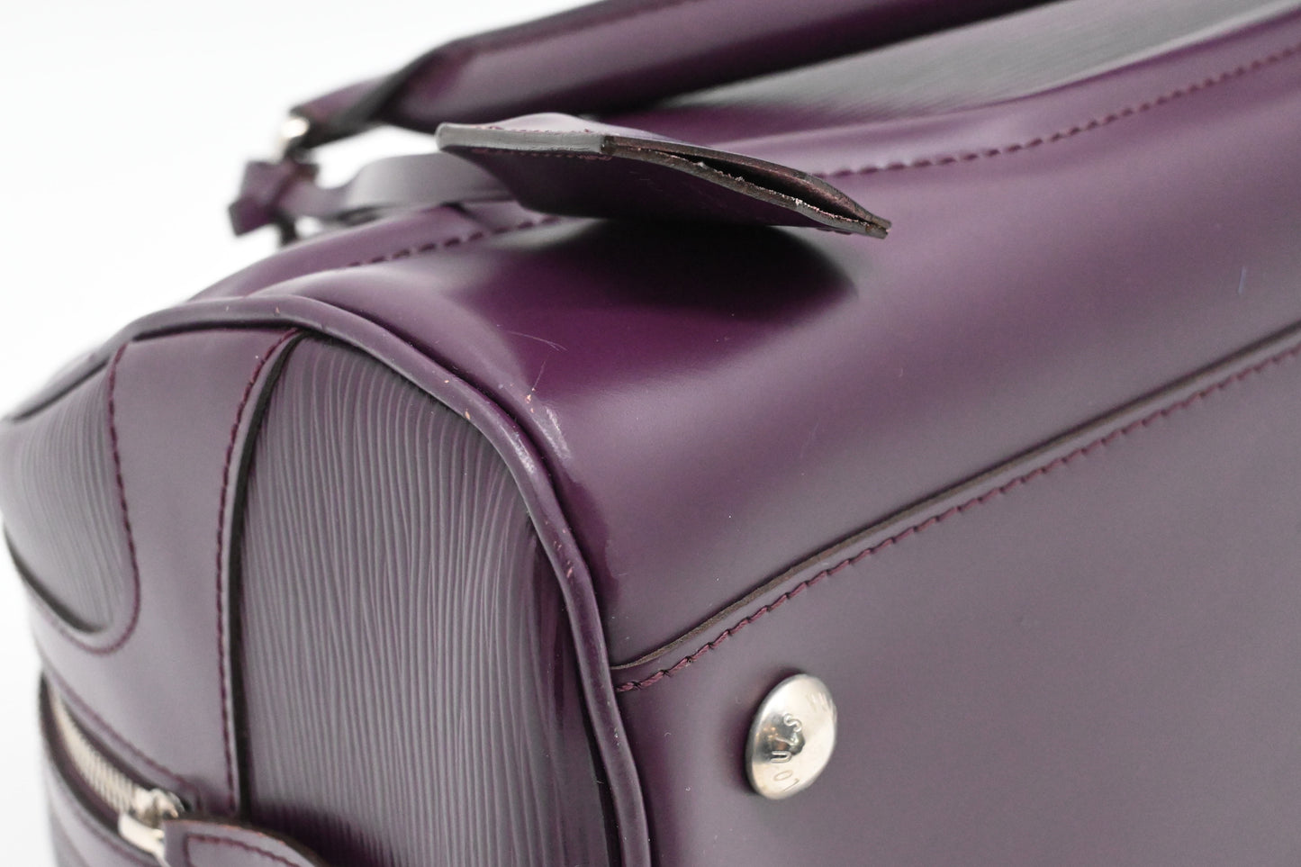 Louis Vuitton Bowling Montaigne GM in Purple Epi Leather