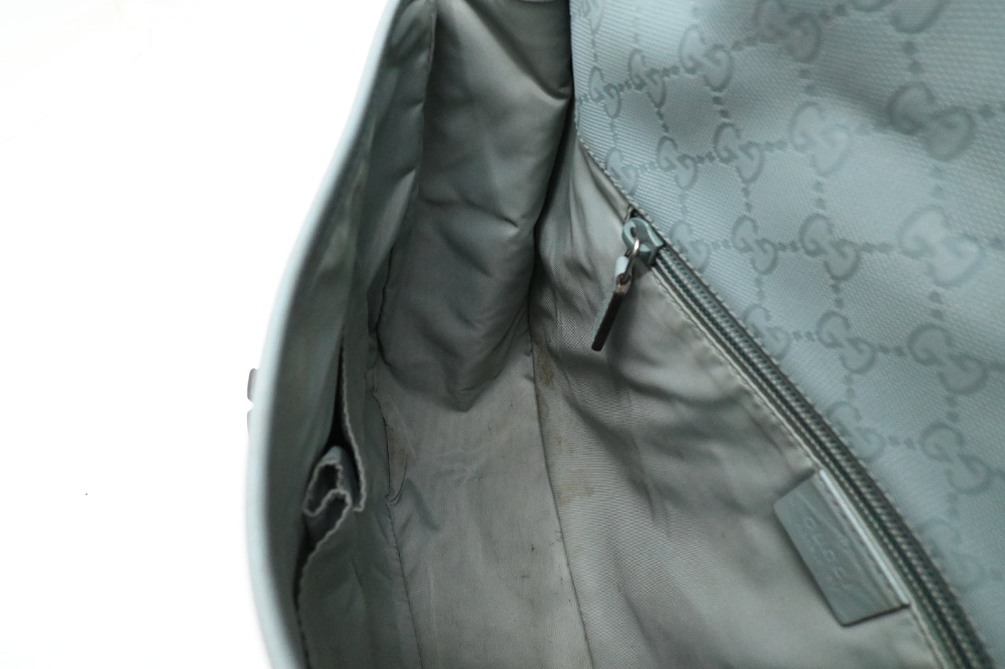 Gucci Small Messenger Bag in Blue Imprime Canvas