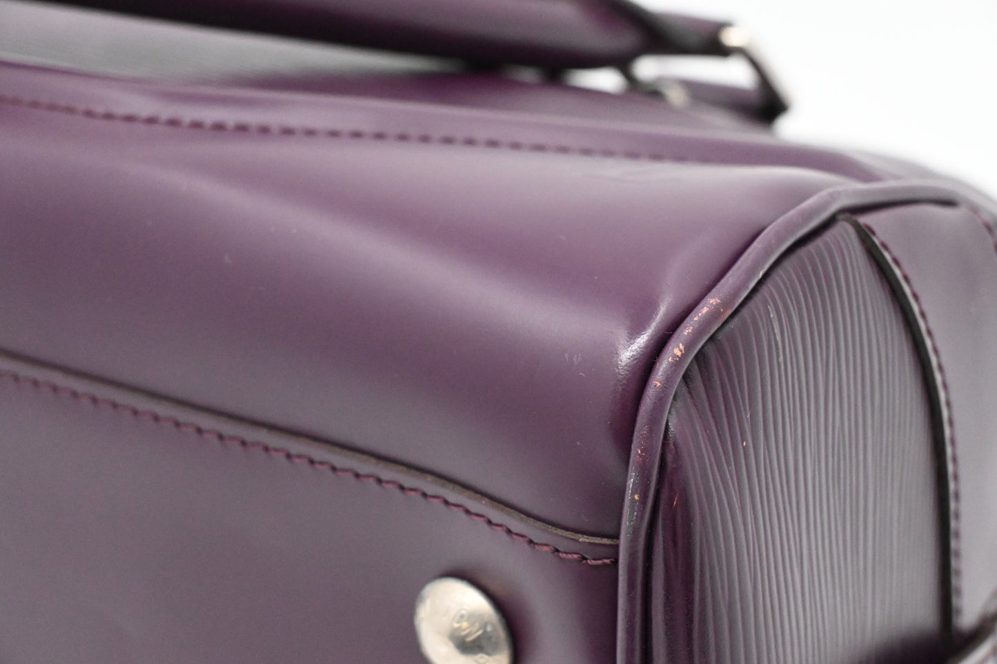 Louis Vuitton Bowling Montaigne GM in Purple Epi Leather