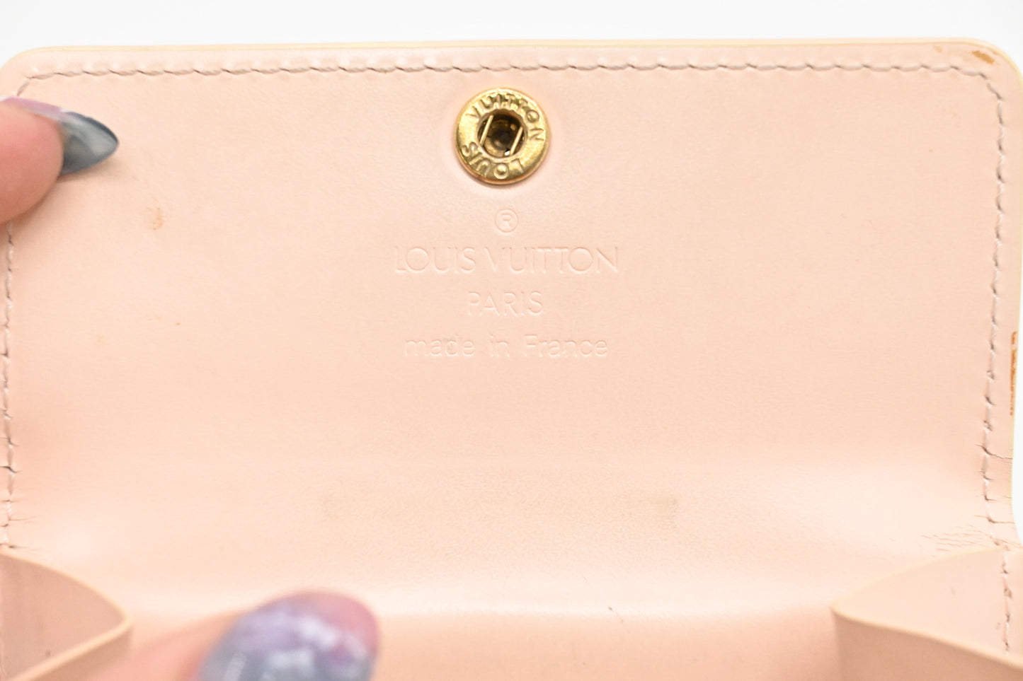 Louis Vuitton Ludlow Wallet in Citrine Vernis Leather