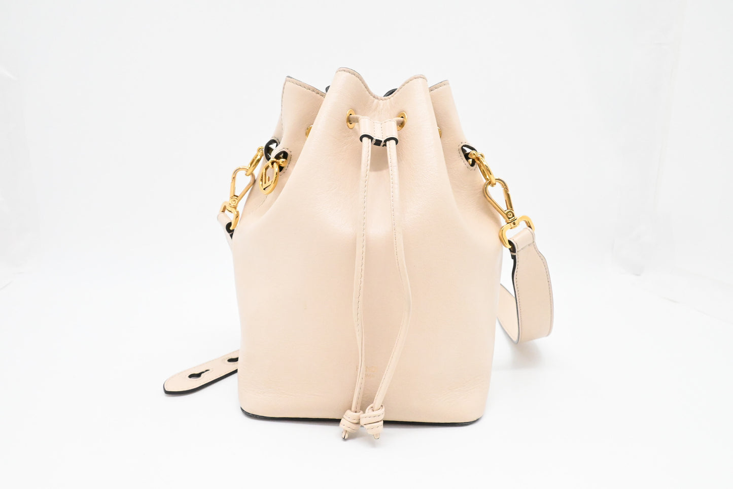 Fendi Mon Tresor Shoulder Bag in Cream Leather