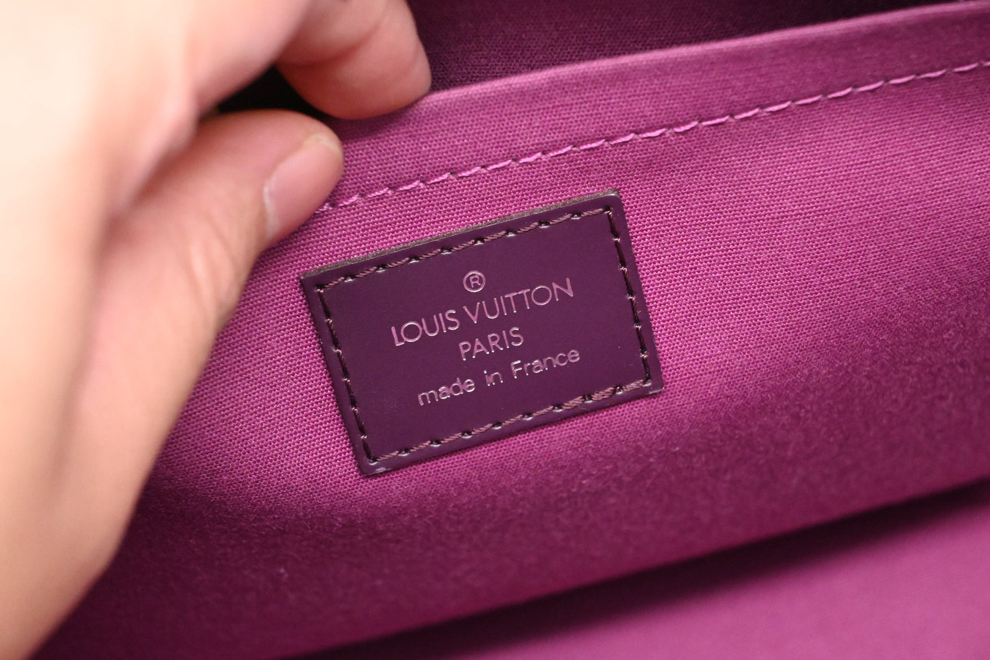 Louis Vuitton Bowling Montaigne GM in Purple Epi Leather