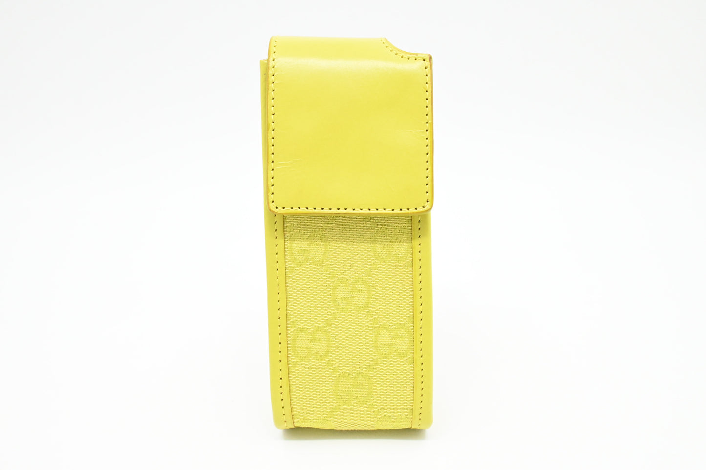 Gucci Pouch in Yellow Canvas and Leather
