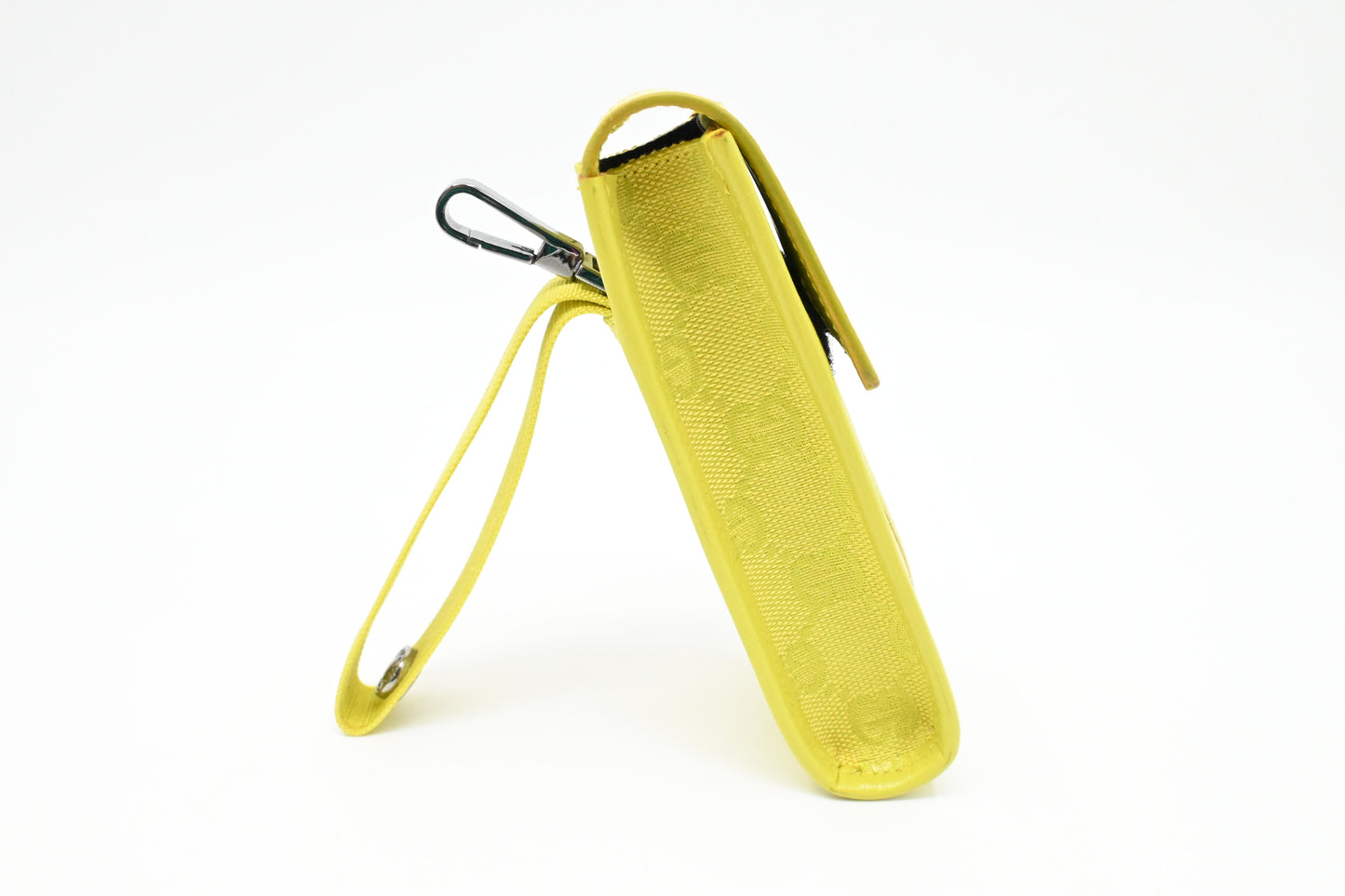 Gucci Pouch in Yellow Canvas and Leather