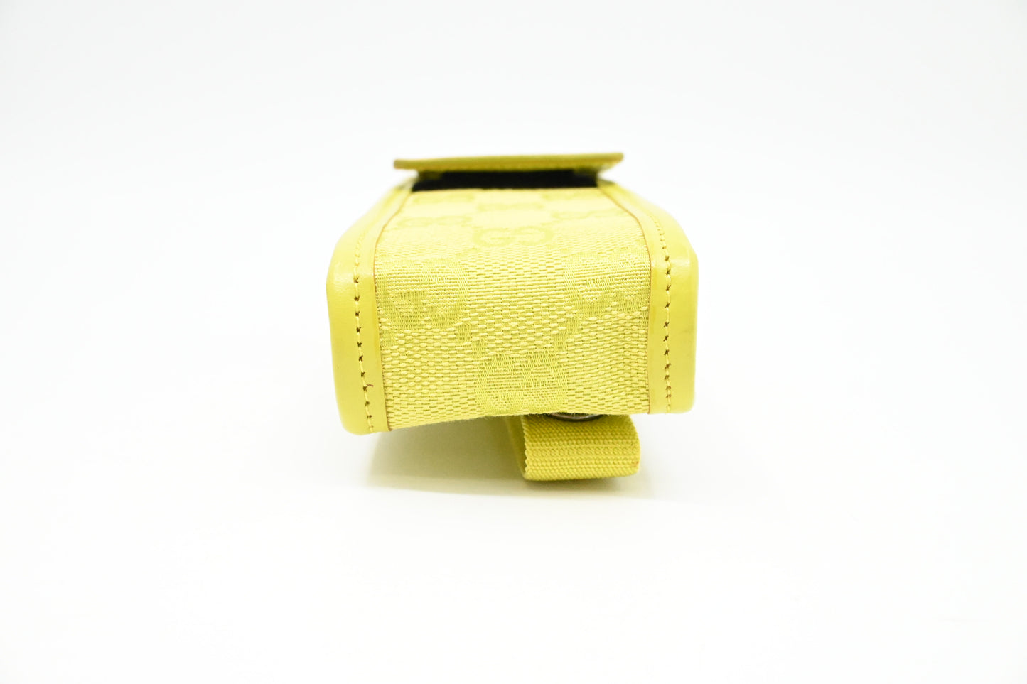 Gucci Pouch in Yellow Canvas and Leather