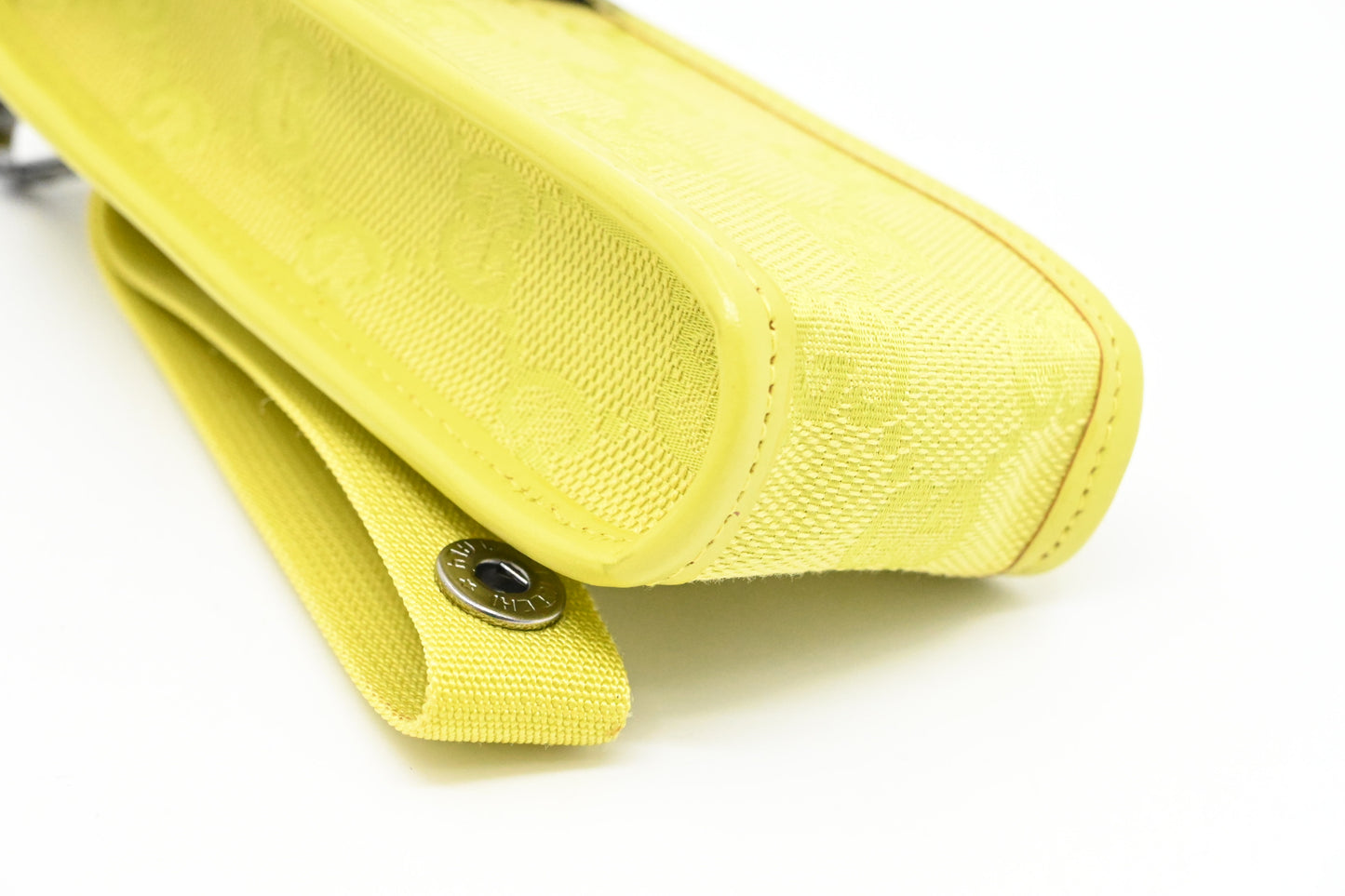 Gucci Pouch in Yellow Canvas and Leather