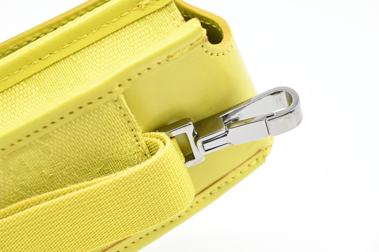 Gucci Pouch in Yellow Canvas and Leather