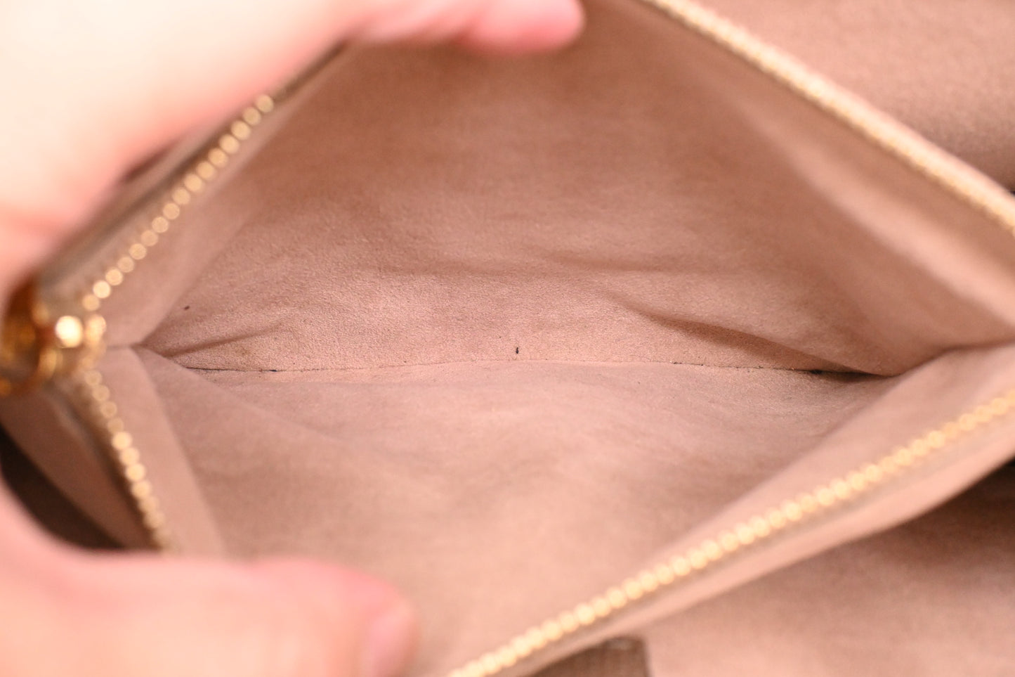 Louis Vuitton Trocadero in Taupe Empreinte Leather