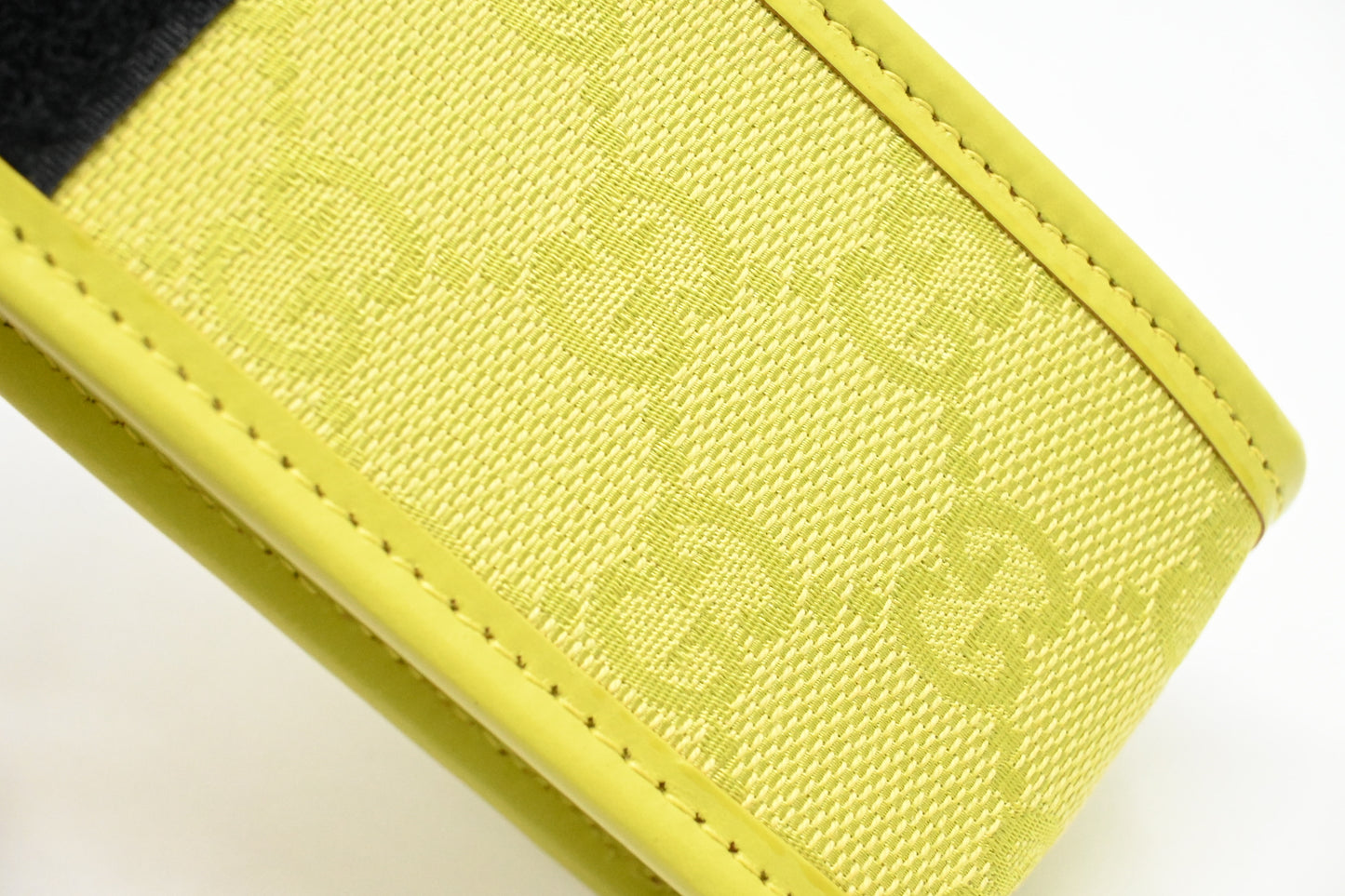 Gucci Pouch in Yellow Canvas and Leather