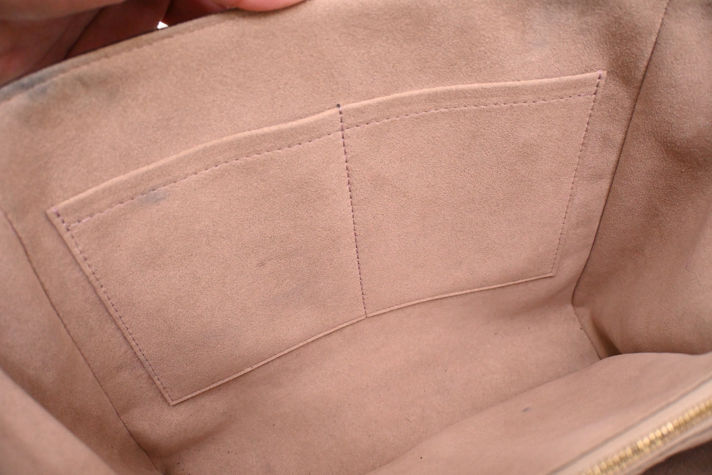 Louis Vuitton Trocadero in Taupe Empreinte Leather