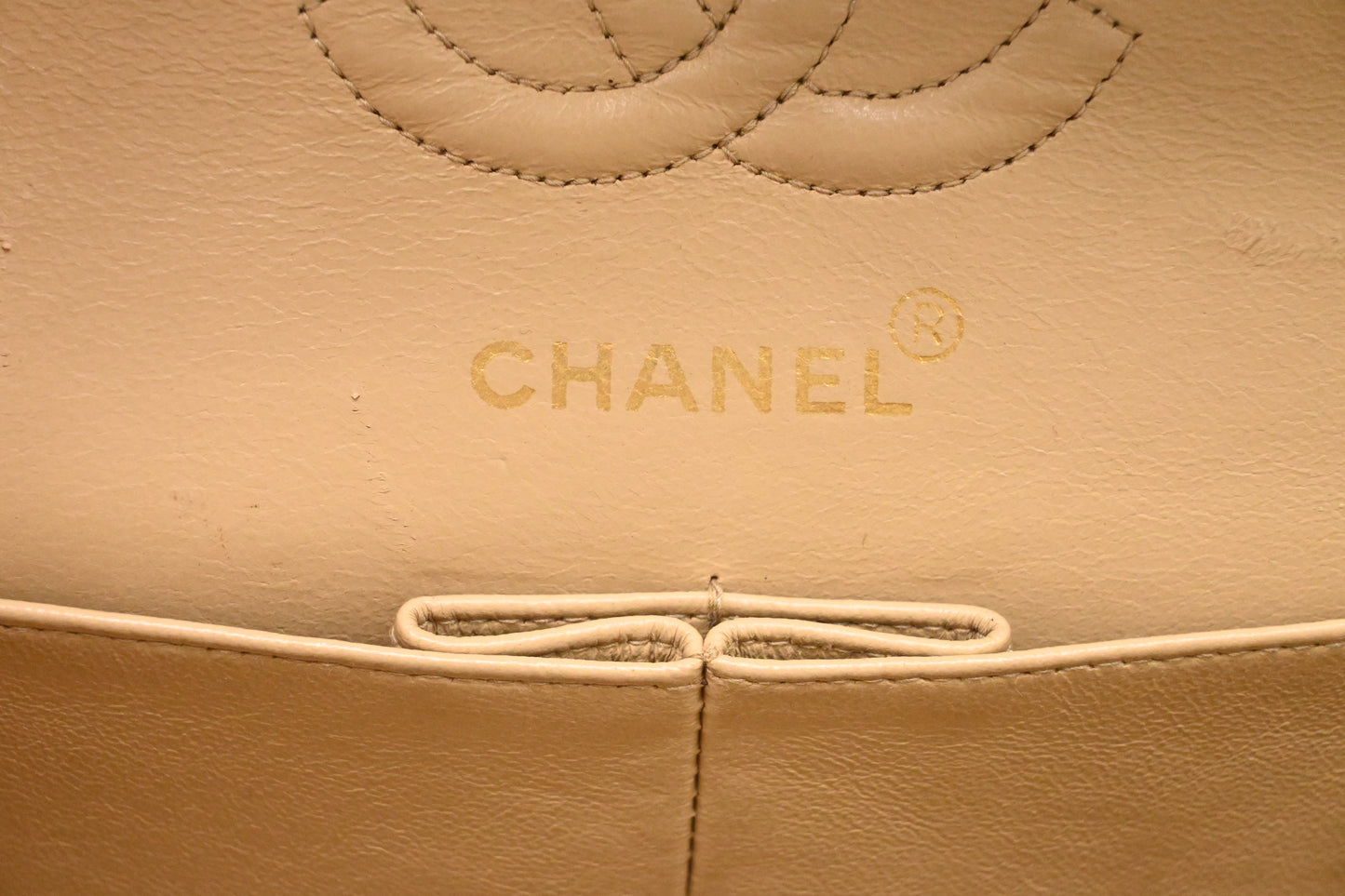 Chanel Small Double Flap in Beige Mattelassé Leather